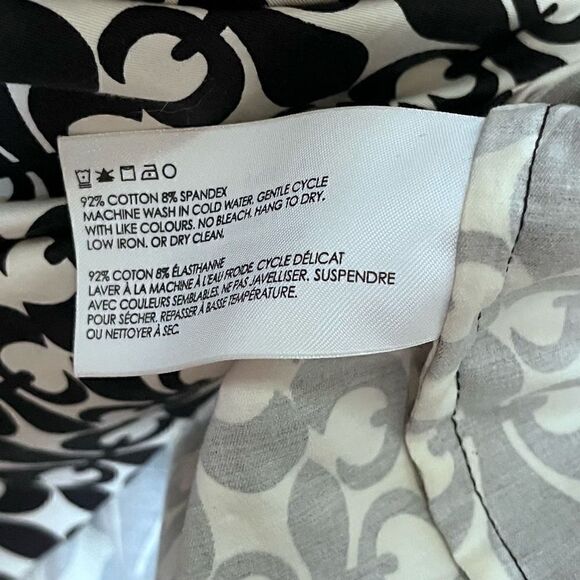 CLUB MONACO KATE SHIRTDRESS FLEUR DE LIS PRINT SHORT SLEEVE POLO DRESS SIZE 0 - Picture 14 of 15